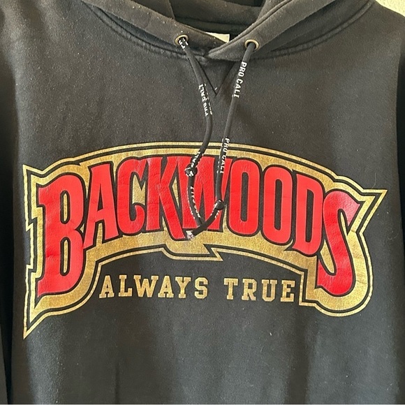 PRO CALI Men’s BACKWOODS Hoodie Sweater 2XL Black Pull Over Casual Street - Picture 4 of 14